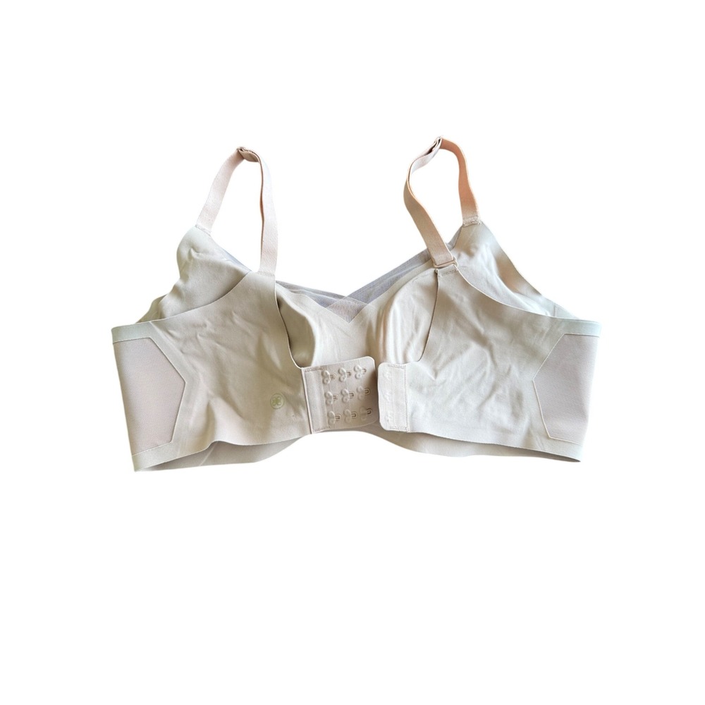 Honeylove Crossover Bra Wireless Support Sand Nude Minimalist Women Size L - Picture 4 of 8